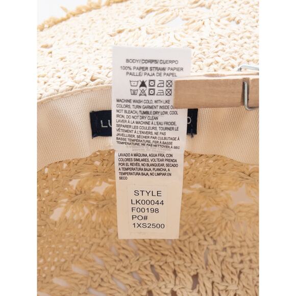 Lucky Brand Paper Straw Boho Hat One Size - Picture 5 of 9